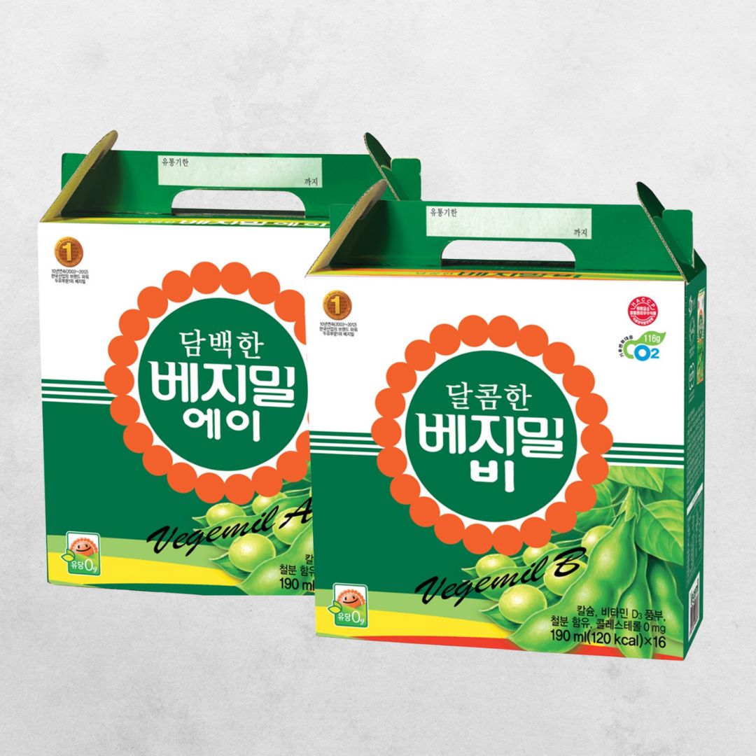 Rich & Healthy Soy Milk🤍Vegemil Soy Milk 190ml × 16 Pack