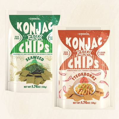 COOKIA Konjac Chips 50g (Seaweed / Tteokbokki)