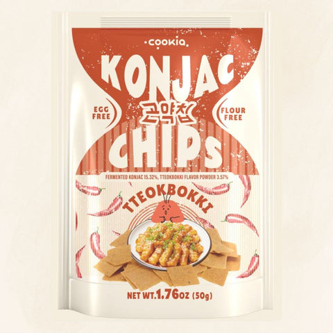COOKIA Konjac Chips 50g (Seaweed / Tteokbokki)