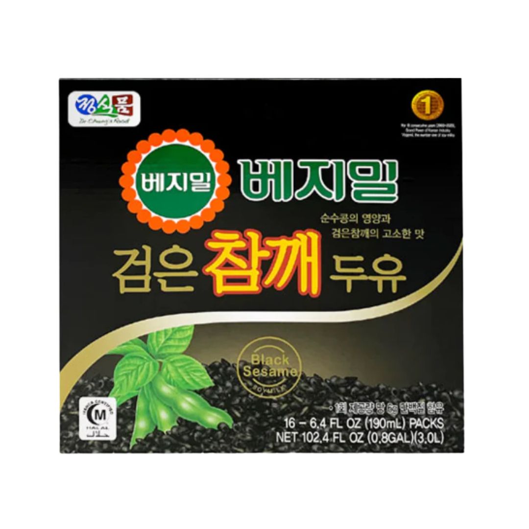 Nutritious and Delicious🖤Vegemil Soy Milk Black Sesame /Black Soybean 190ml × 16 Pack