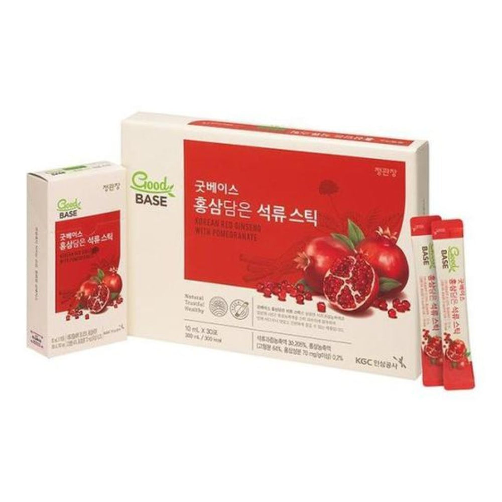CKJ Good Base جينسنغ أحمر بالرمان أعواد 10ml x 30 كيس