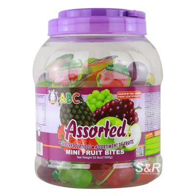 ABC 종합 젤리 1500g ABC Assorted Mini Fruit Bites 1500g