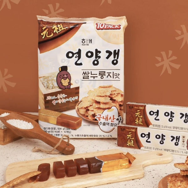 해태 연양갱 쌀누룽지맛 50g 10입 | [HAITAI] Redbean Jelly Scorched Rice