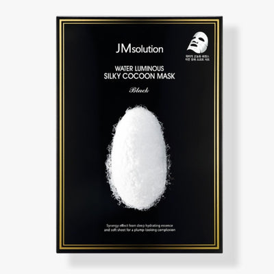 Limited Stock⏰JM solution Water Luminous Silky Cocoon Mask Black 35ml*10 Sheets