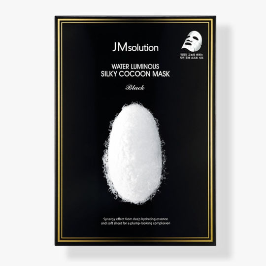 Limited Stock⏰JM solution Water Luminous Silky Cocoon Mask Black 35ml*10 Sheets