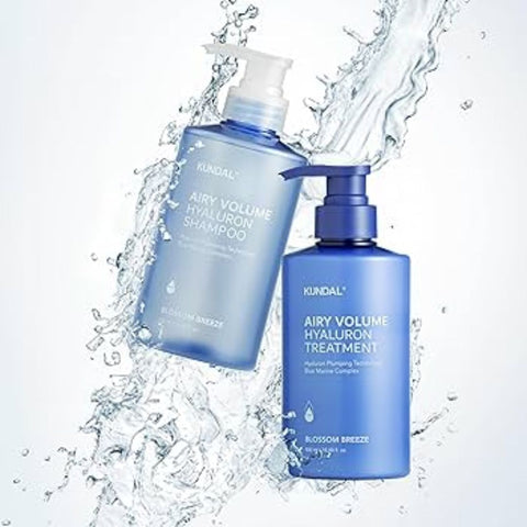 KUNDAL Hyaluron Airy Volume Shampoo+Treatment 500ml Set