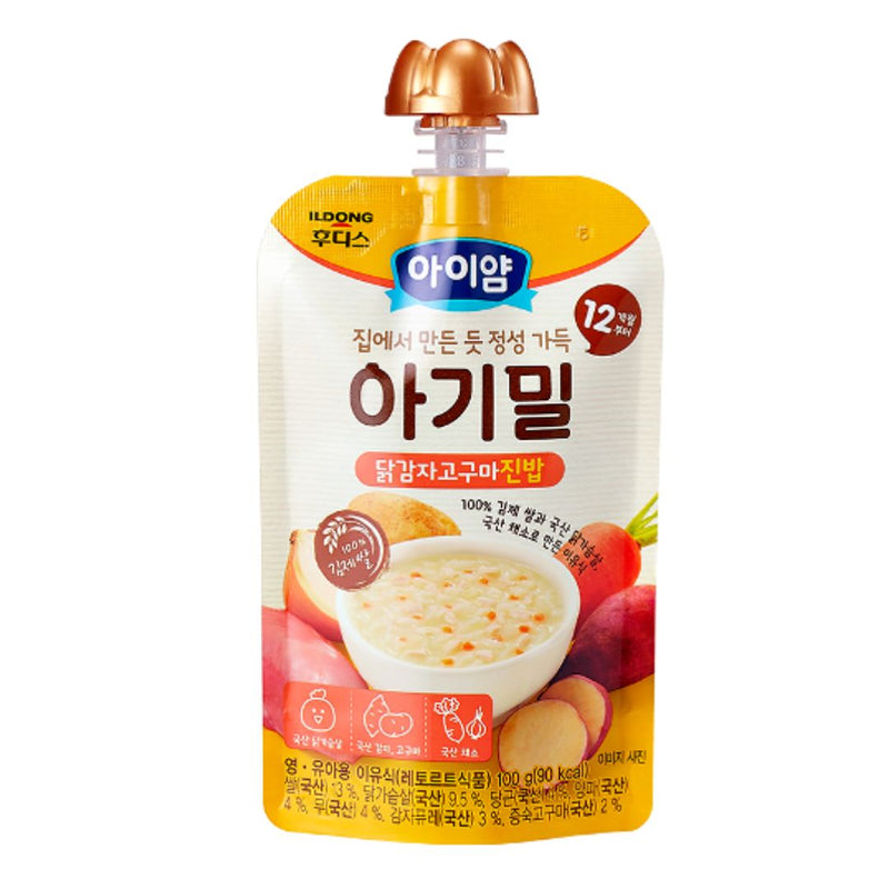 [일동] 아이얌 아기밀 닭감자고구마 진밥 100g