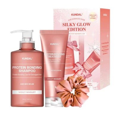 Kundal Silky Glow Edition Protein Bonding Set – Violet Muguet