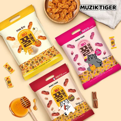 Muzik Tiger Mini Honey Twisted Snack 400g Choose 1 of 3