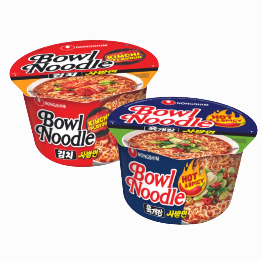 Special Price💥NongShim Bowl Noodle Soup (Kimchi Flavour/Hot&Spicy) 86g*6ea