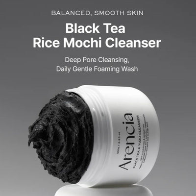 [ARENCIA] BLACK TEA RICE MOCHI CLEANSER 120g