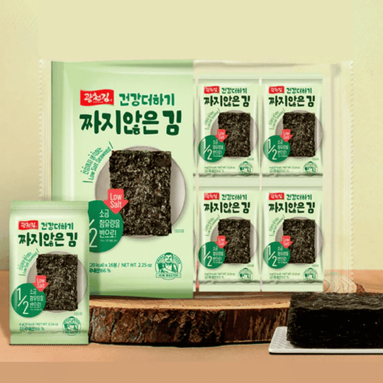 Kwangcheonkim  Low Salt Roasted Seaweed 4g* 16 Packs