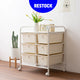 트롤리 더블 3단 수납장(2X3) Trolley Double 3-tier Storage Cabinet