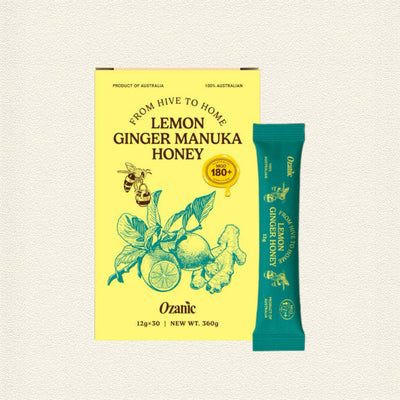Ozanic Lemon Ginger Manuka Honey MGO180+ Sachet 30