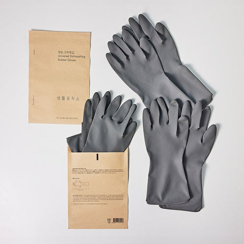 생활공작소 양손 겸용 고무장갑 Universral Dishwashing Rubber Gloves 3set