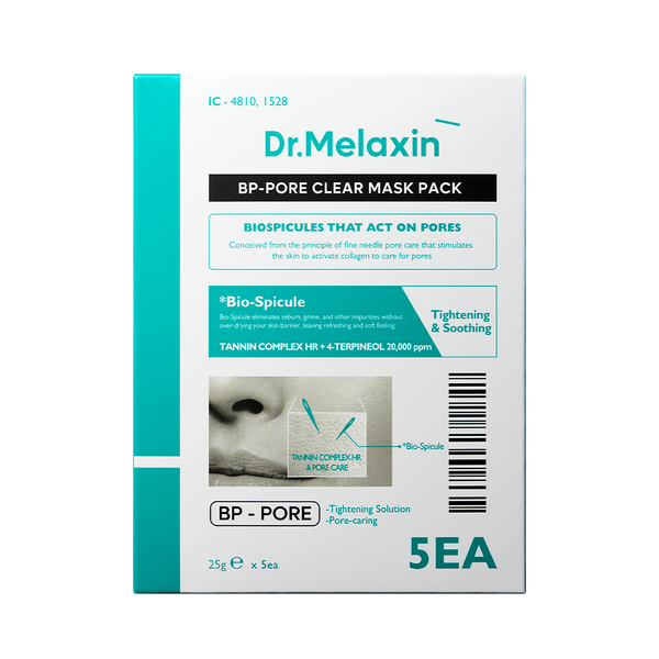 닥터멜락신 비피 포어 클리어 마스크 5p | Dr.Melaxin Bp Pore Clear Facial Mask 5p