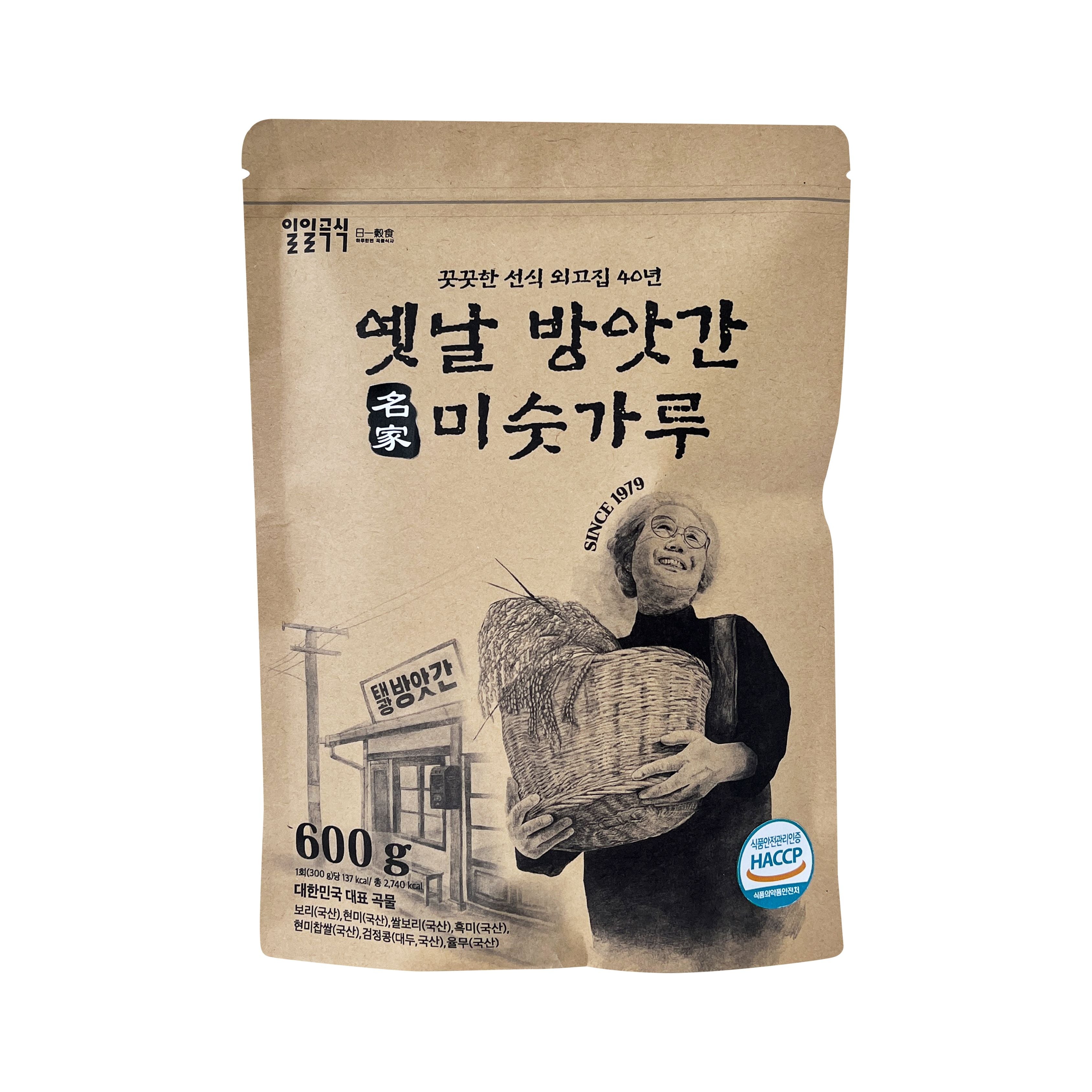 일일곡식 옛날 방앗간 미숫가루 Roasted Grain Powder 600g