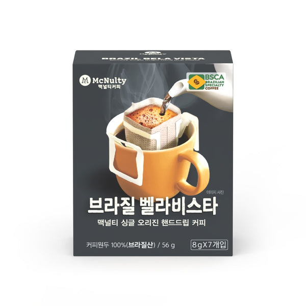 맥널티 핸드드립 커피 브라질 벨라비스타 8g 7개입 | [MAEGNEOLTI] Hand Drip Coffee Brazil 8g*7