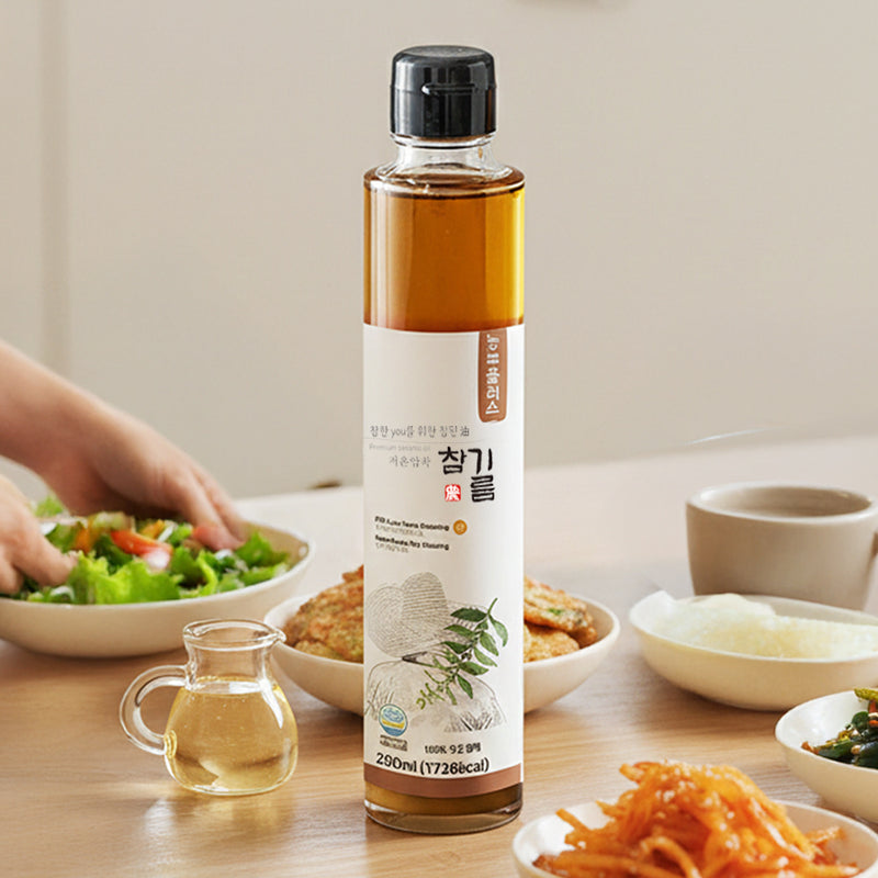 농부 플러스 국산 저온착유 참기름 180ml