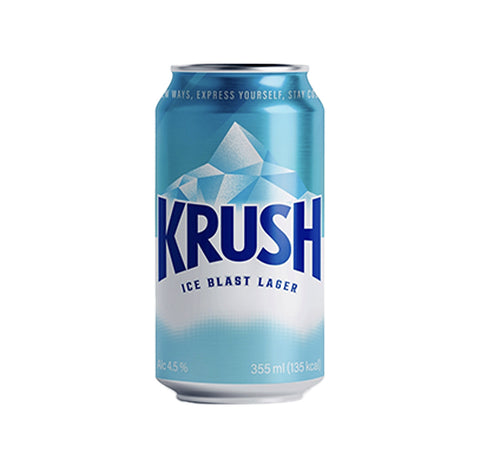 크러쉬 맥주 KRUSH ICE BLAST LAGER 355ml / 6캔 / 24캔 