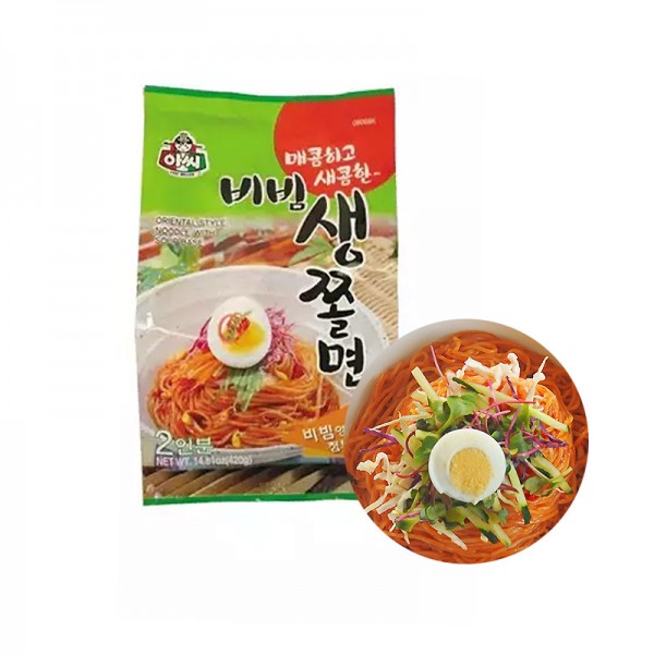 아씨 비빔 생쫄면 420g | [ASSI] Spicy Cold Chewy Noodle 420g