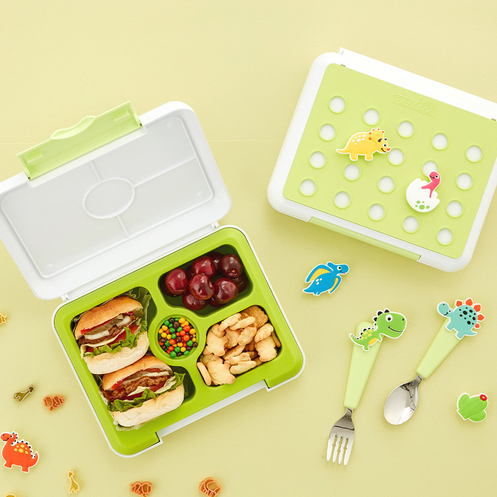 Flex&Lock Kids Lunchbox Set (Pink/Blue/Green)