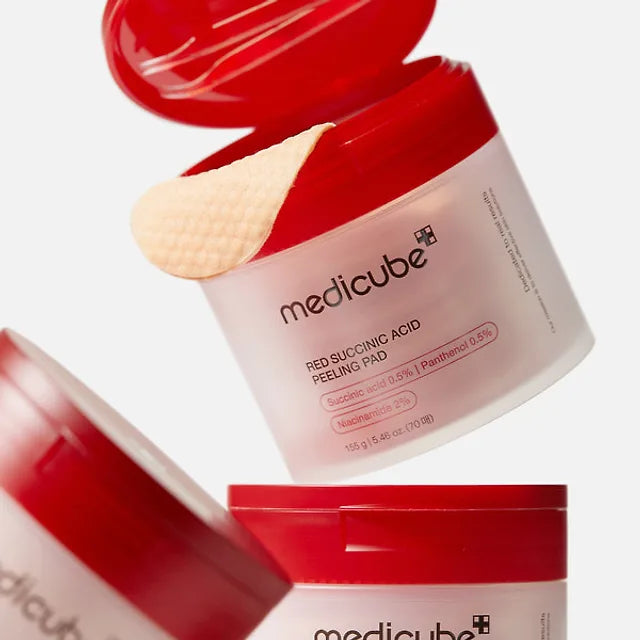 메디큐브 레드 석시닉 애씨드 필링 패드 70매 | [MEDICUBE] Red Succinic Acid Peeling Pad 70p