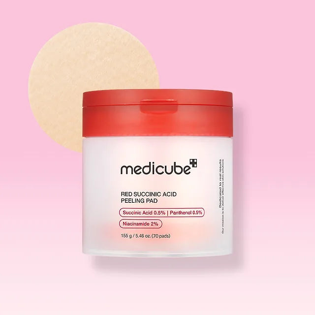 메디큐브 레드 석시닉 애씨드 필링 패드 70매 | [MEDICUBE] Red Succinic Acid Peeling Pad 70p