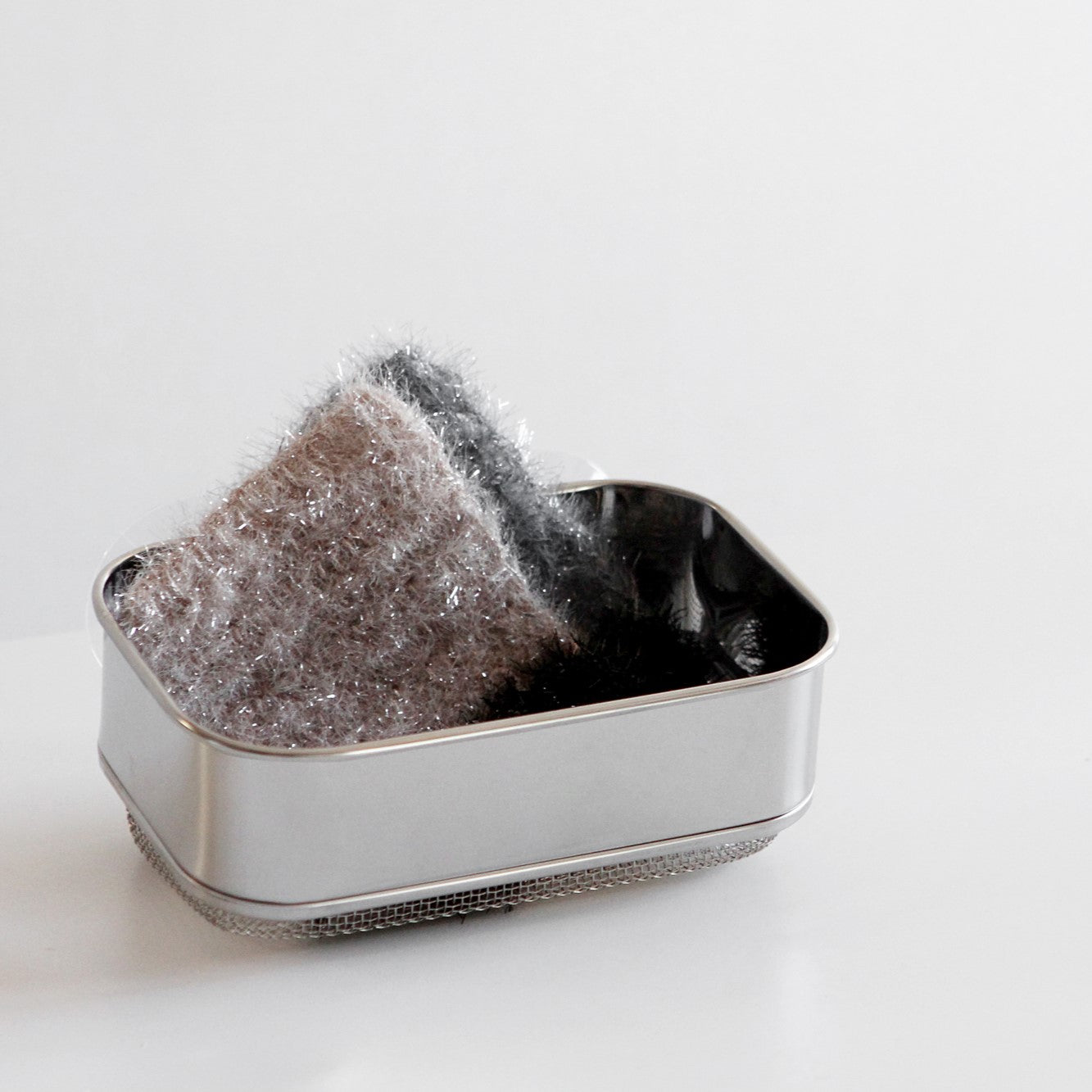 KAMOME KITCHEN Stainless Steel Scrubber Holder S/M