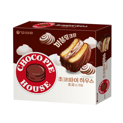 오리온 초코파이하우스 초코앤크림/딸기앤크림 408g Choco Pie House Choco&Cream/Strawberry&cream