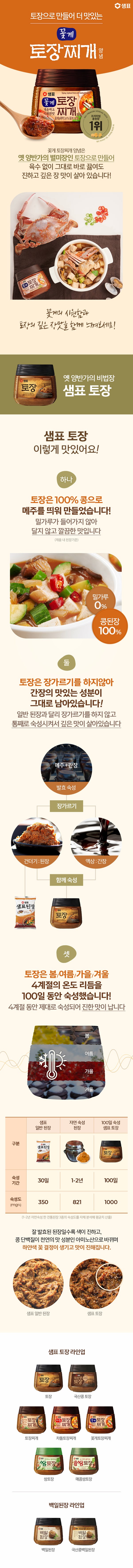 [샘표] 토장 찌개양념 450g