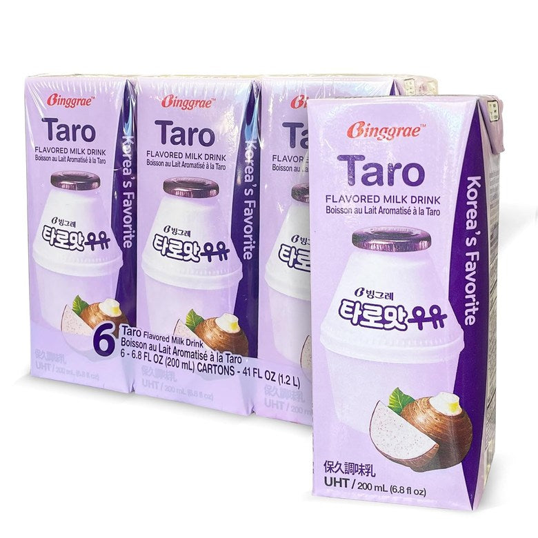 [빙그레] 빙그레 타로맛 우유 200ml*6p