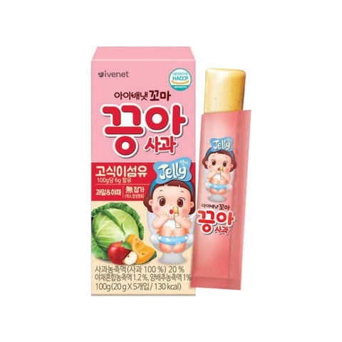 아이배냇 꼬마 끙아젤리 포도 20g*5 (100g) | [IVENET] Kids Fiber Jelly Grape 20g*5p