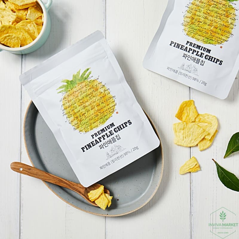 50%OFF💥 인비바 과일칩 Inviva Pineapple/Apple Fruit Chips 12g