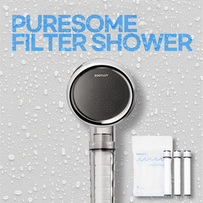 바디럽 퓨어썸 샤워기 헤드 & 리필 필터 Bodyluv Puresome Shower Head Handle & refill