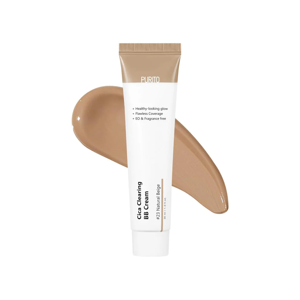 퓨리토 시카 클리어링 BB 크림 #21 라이트 베이지 30ml | [PURITO] Cica Clearing BB Cream #21 Light Beige