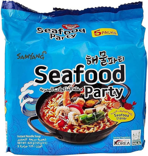 삼양 해물파티 라면 멀티팩 SAMYANG Seafood Ramyun 5ea