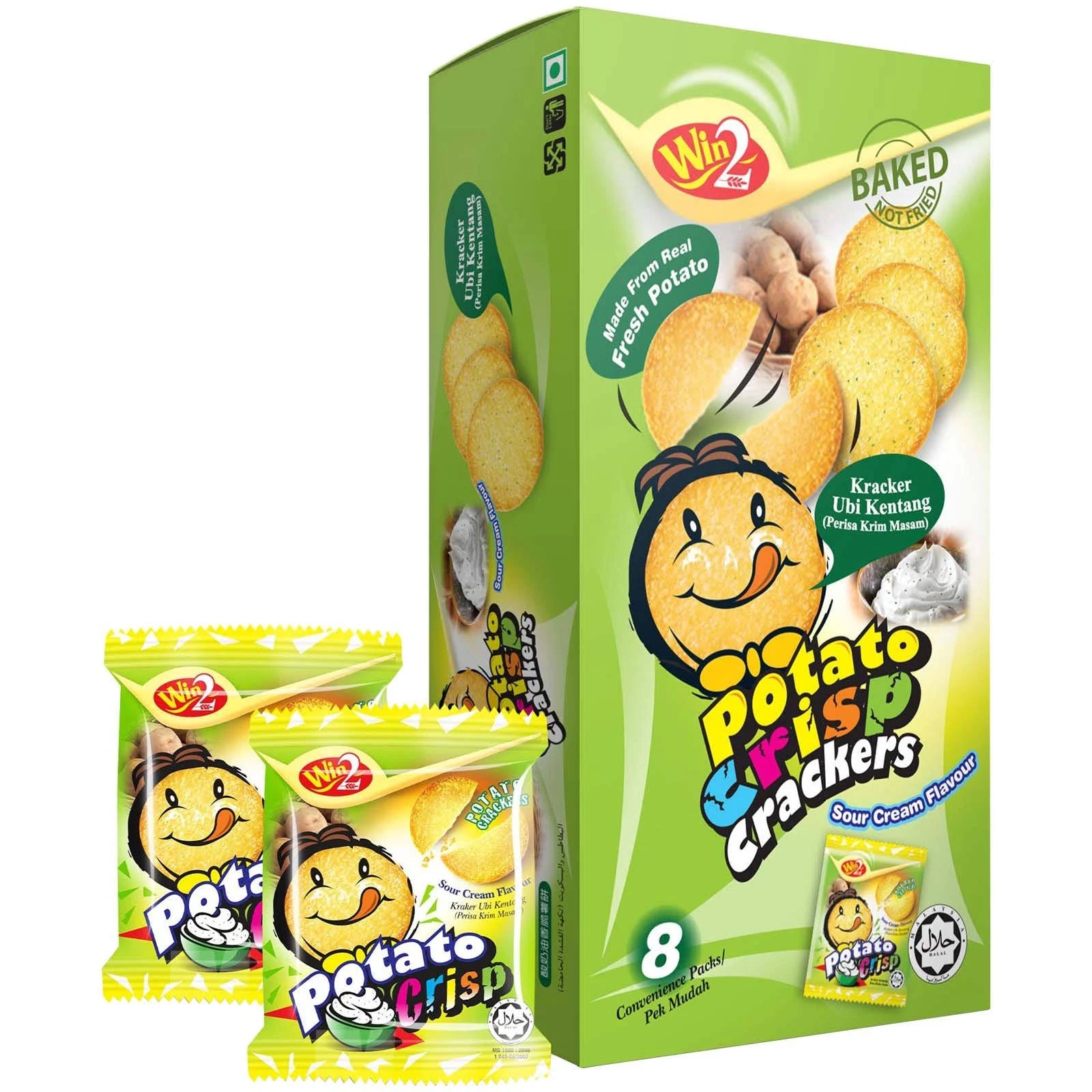 LOWEST PRICE🎉포테이토 크리스피 크래커 Potato Crisp Crackers 8pack 3flavours