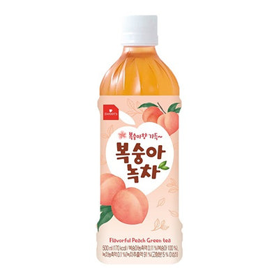 [웰그린] 웰그린 복숭아 제로 녹차 500ml