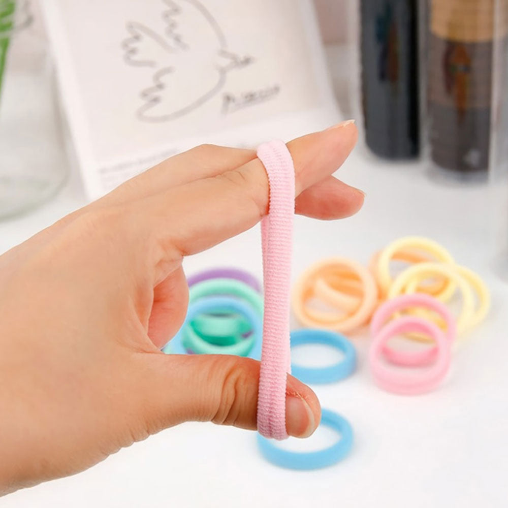 튼튼한 컬러 노팁 머리끈(20개) Strong and Durable Color Hair Tie 20ea