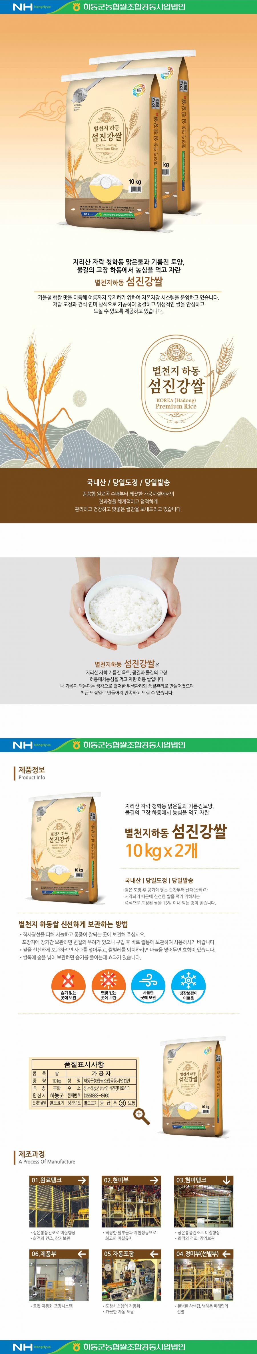 [하동] 섬진강 쌀 20kg