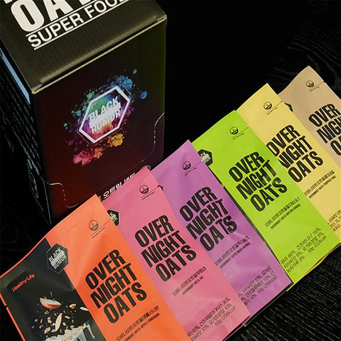 블랙루머 오나오 6종 BLACK RUMOR OVERNIGHT OATS 6 FLAVOURS 50g *12ea set (600g)