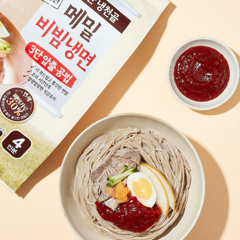 칠갑산 냉천골 메밀비빔냉면 928g (4인분) | [CHILKAB] FRZ Buckwheat Noodle W/ Sauce 928g