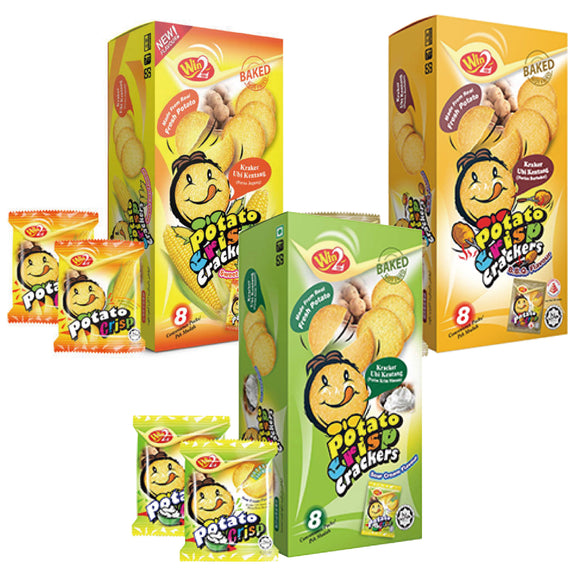 LOWEST PRICE🎉포테이토 크리스피 크래커 Potato Crisp Crackers 8pack 3flavours