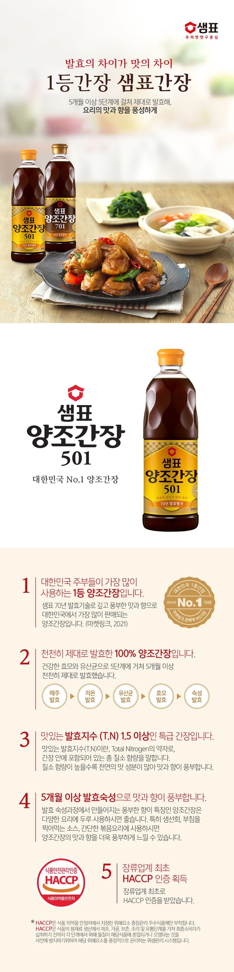 [샘표] 샘표 양조간장501 500ml