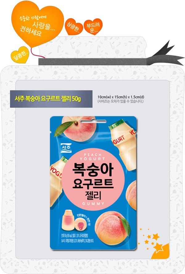 [서주] 복숭아 요구르트 젤리 50g