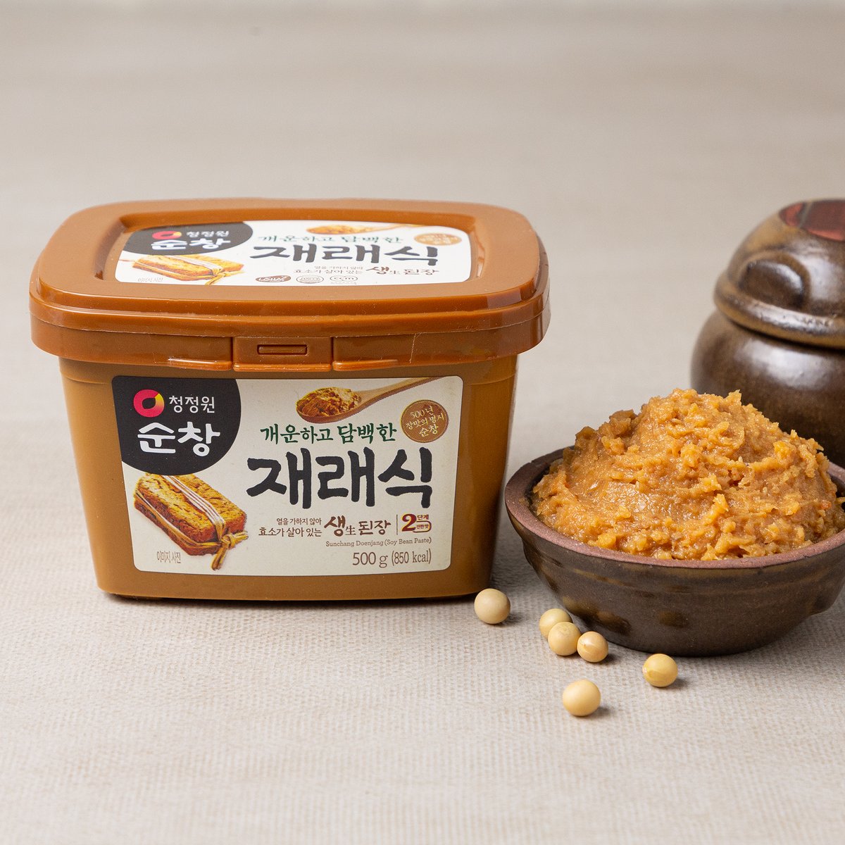 전통의 맛과 향 순창 재래식 생 된장 Soybean paste 500g/1kg doenjang