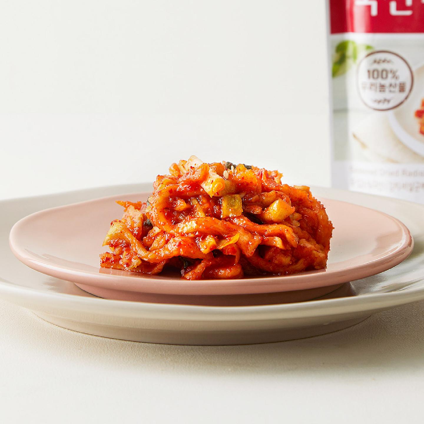 꼬들한 식감이 일품인 종가집 국산 무말랭이 JONGGA Dried Radish Kimchi 200g