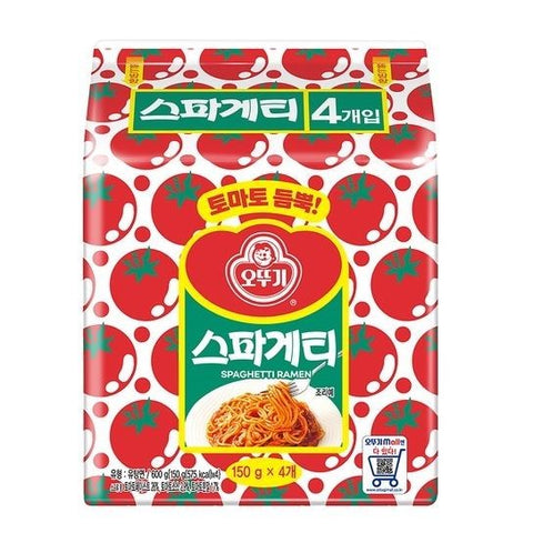 토마토소스와 치즈~ 오뚜기 스파게티 4개입 OT Spaghetti Ramen 150g*4