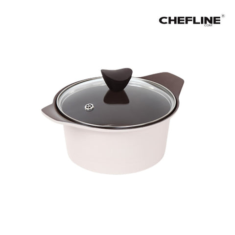 셰프라인 쵸코크림 IH 세라믹 냄비 Chefline Chococream IH ceramic pot 16-24cm